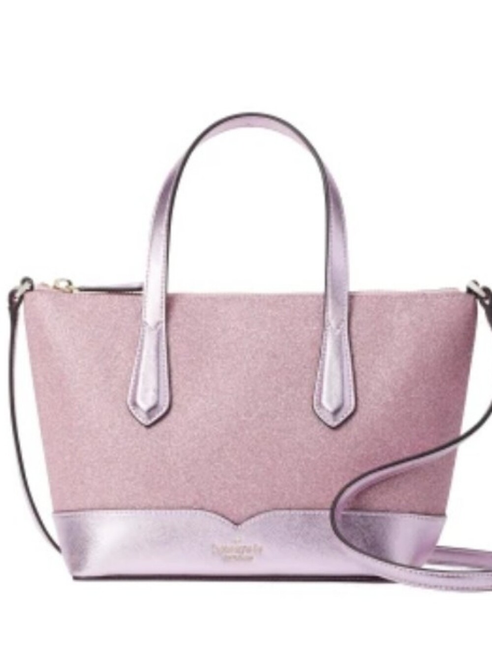 Kate Spade-Lola Glitter Satchel Crossbody Bag (Rose Pink)🩷